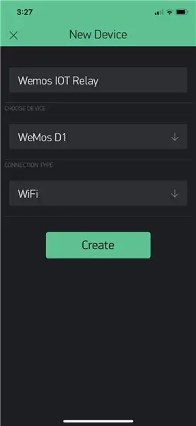 Wemode programmeerimine - Blynki seadistamine