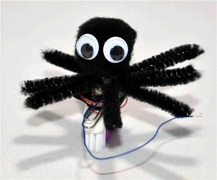 Sådan laver du en simpel Spiderbot til Halloween: 4 trin (med billeder)