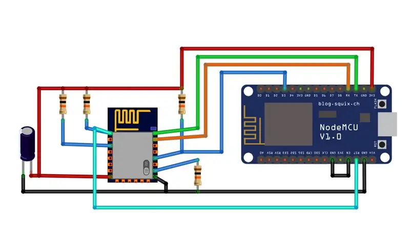 Metoda 3: Automatické resetování programátoru pomocí NodeMCU