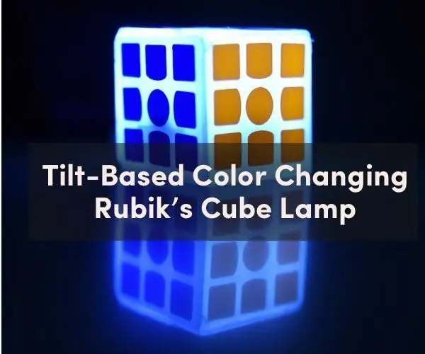 Gemakkelijk kantelbare, van kleur veranderende draadloze Rubik's Cube-lamp