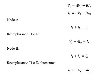 Ejemplo De Circuito Representado Mediante Parametros T