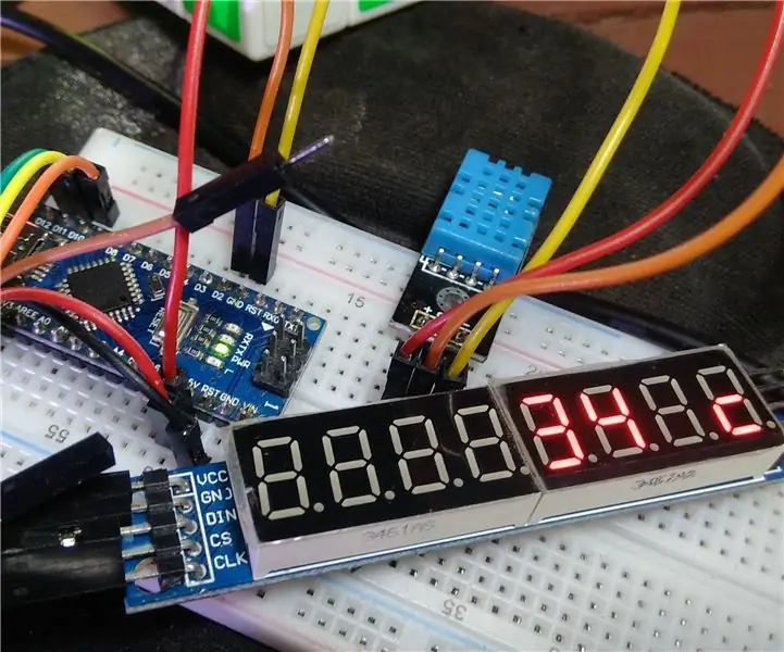 Wie erstelle ich ein digitales Thermometer # 1: 4 Schritte