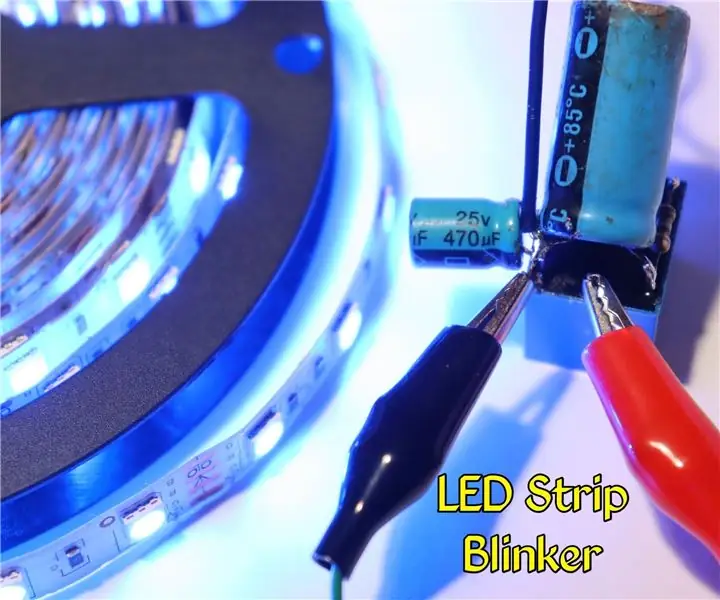 LED Strip Blinker Circuit Met 12V Relay: 7 Stappe (met foto's)