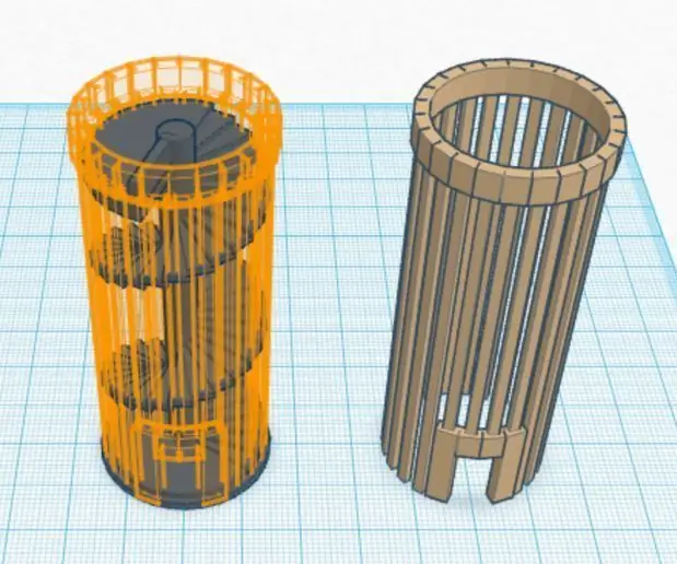 Požadované materiály - většinou zachráněné pro tento projekt