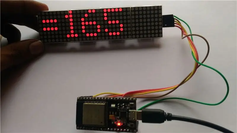 SCORRIMENTO DEI FOLLOWER DI INSTAGRAM NEL DISPLAY A MATRICE DI PUNTI LED 8X32 CON ESP32