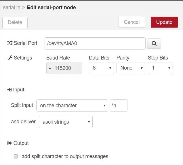 Receptorul - Software (Serial, Node Red, MQTT)