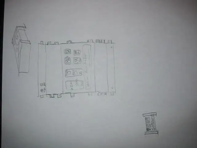 Sketch qhov Project Layout, Sketch the Console Layout, Coj mus rau hauv tus account Qhov Loj ntawm Txhua Qhov Kev Tswj Xav Tau, Ib qho Plugs lossis Ports, Roj Teeb, thiab lwm yam