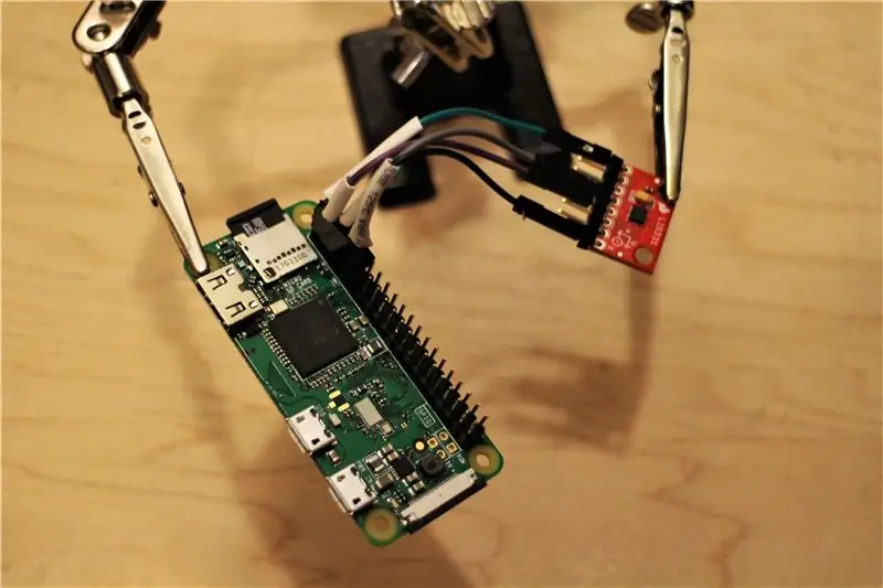 Connecteu l’acceleròmetre al GPIO del Pi