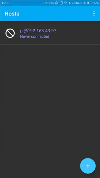 Android -puhelimen yhdistäminen RPi: hen SSH: n kautta