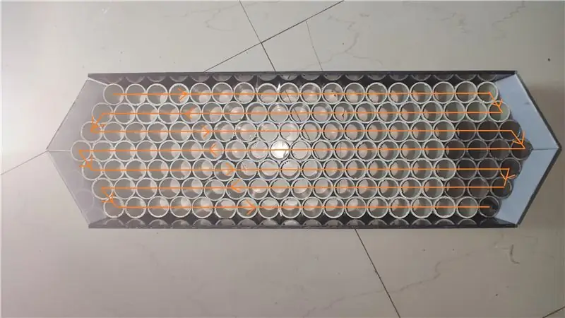 PVC Mesh İçindeki Tüm LED'leri Yapıştırma