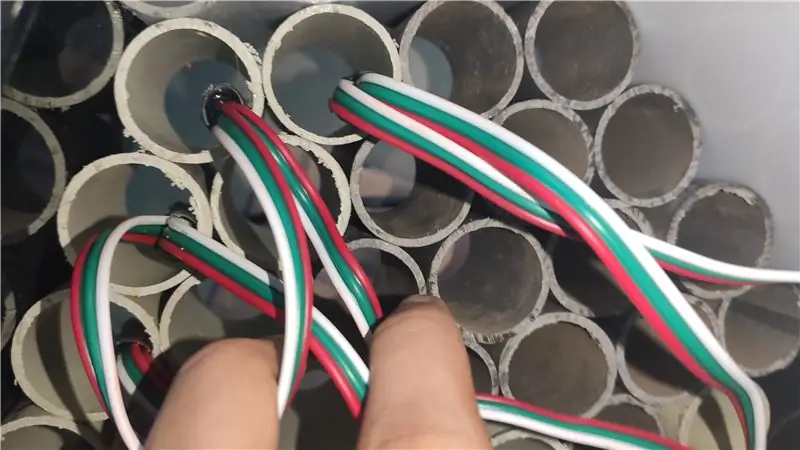 PVC Mesh İçindeki Tüm LED'leri Yapıştırma