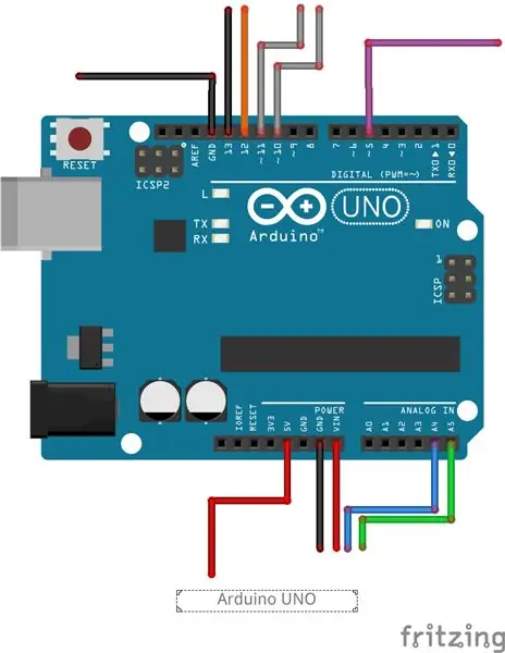 Bedrading van die Arduino