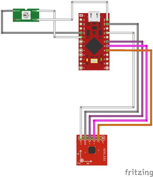 Hook Up Components thiab Upload Code