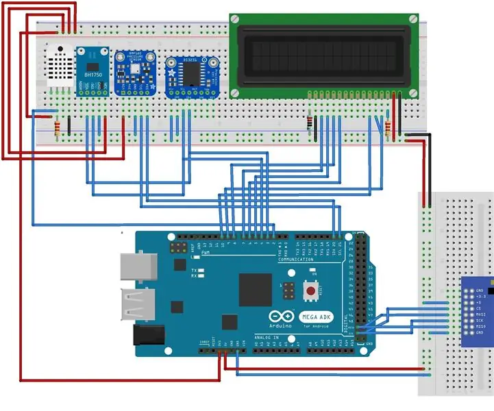 Estación meteorológica basada en Arduino: 9 pasos