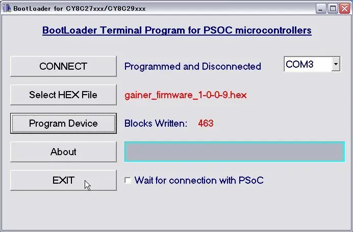 Hoe GAINER V1 te updaten: 7 stappen