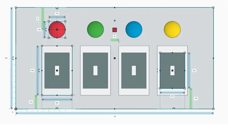 Rascunho do layout do painel principal