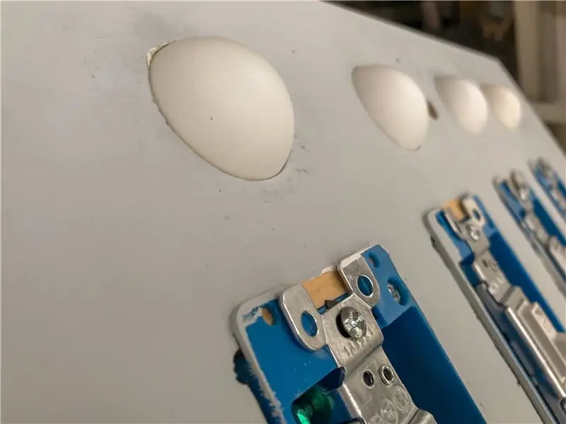 Κόψτε και τοποθετήστε καλύμματα LED Ping Pong Ball