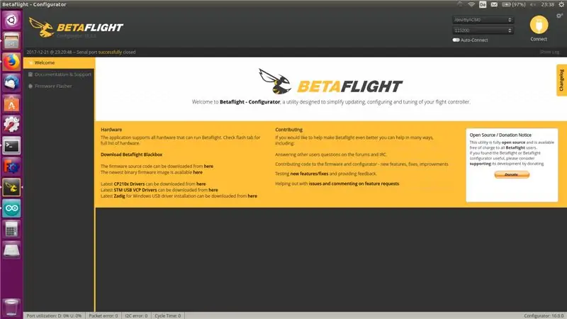 הגדר את Betaflight