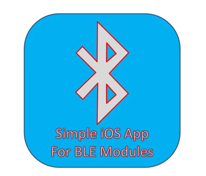 BLE Modulları üçün sadə IOS Tətbiqi