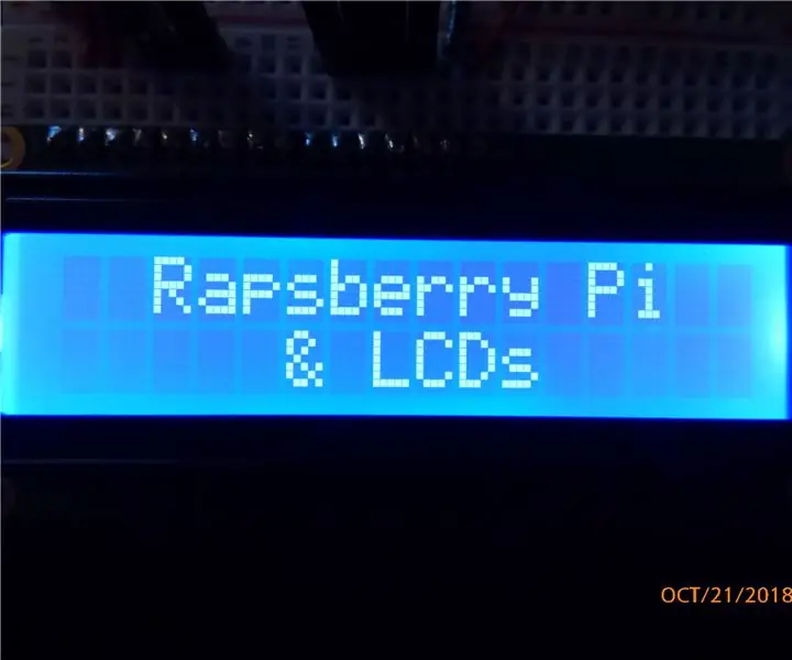 Bruke LCD -skjermer på Raspberry Pi: 4 trinn