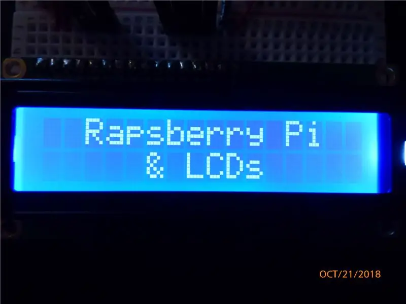 Korištenje LCD -a na Raspberry Pi