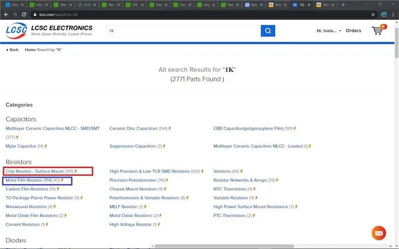 Odaberite komponente na Lcsc.com