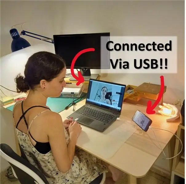 „Android“išmanusis telefonas kaip USB (!!) internetinė kamera