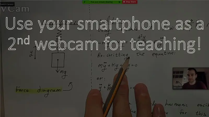 Android Smartphone Raws li USB (!!) Webcam