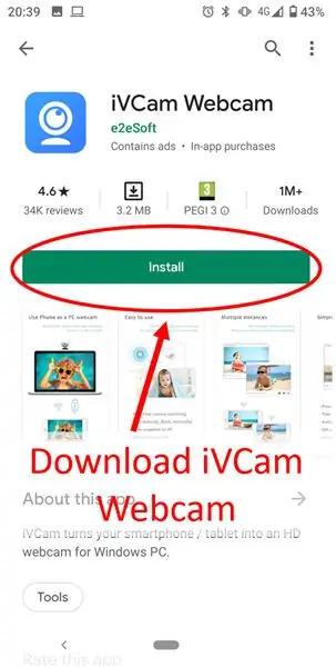 Installer IVCam