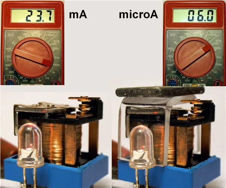 Relės (nuolatinė srovė): 99,9% mažiau energijos ir fiksavimo parinktis: 5 žingsniai (su nuotraukomis)