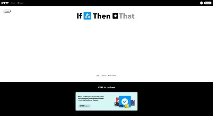 Configurare IFTTT