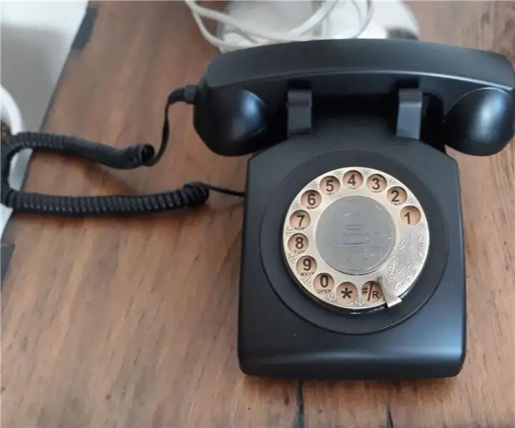 Mobilni telefon s rotacijskim biranjem u retro stilu: 4 koraka (sa slikama)