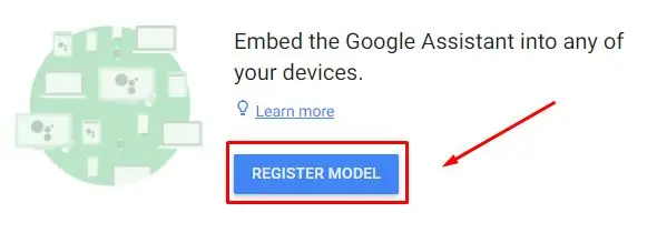 Dejanja v Googlu - model registracije