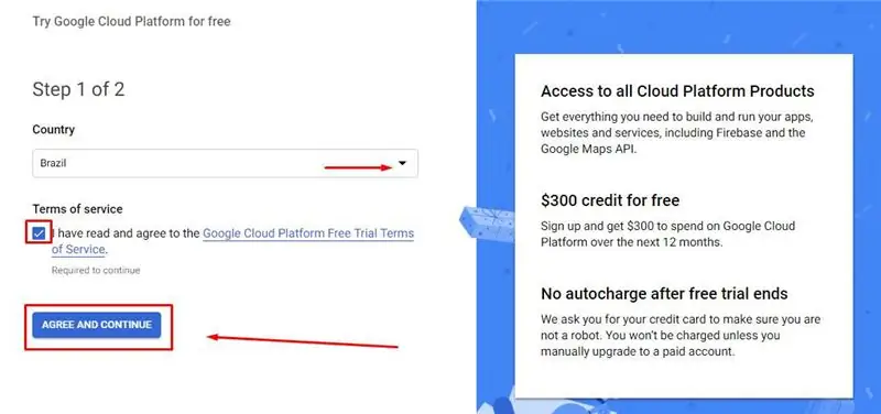 Google Cloud Storage - ingyenes próbaidőszak - 1. lépés