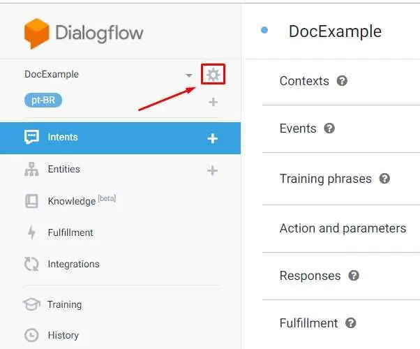 Dialogflow - Configuratie