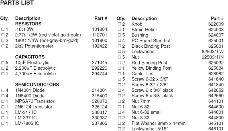 Es requereix un diagrama de circuits i components