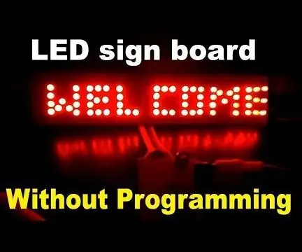 Animirana LED tabla brez programiranja: 3 koraki