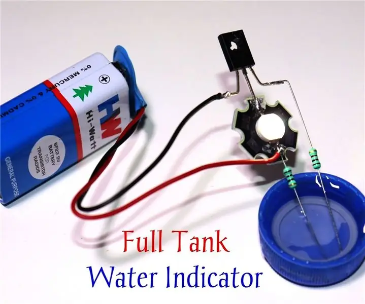 Circuit indicateur d'eau de réservoir plein utilisant le transistor D882 : 10 étapes