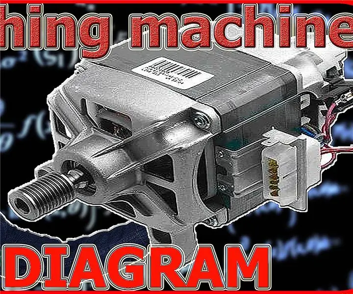 Diagrama de fiação do motor da máquina de lavar: 6 etapas