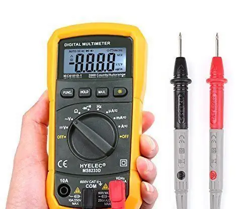 Hoe een multimeter te gebruiken Basisprincipes: 8 stappen