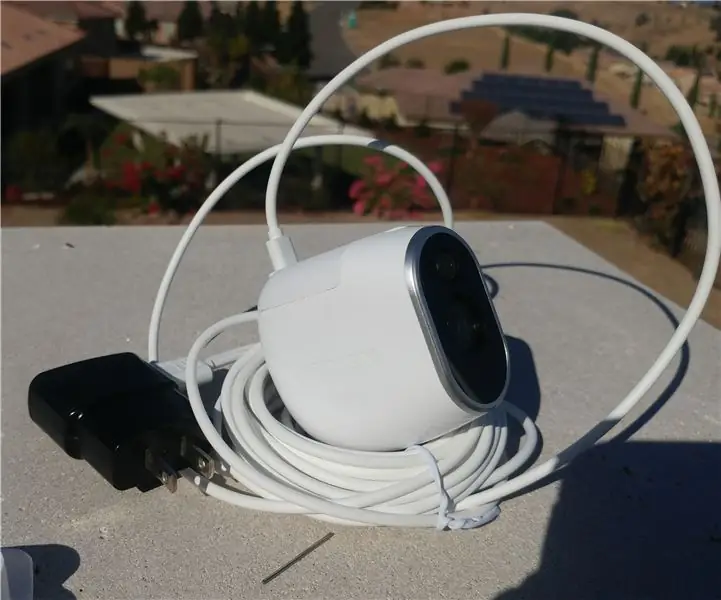 USB Power Arlo տեսախցիկ ՝ 6 քայլ (նկարներով)