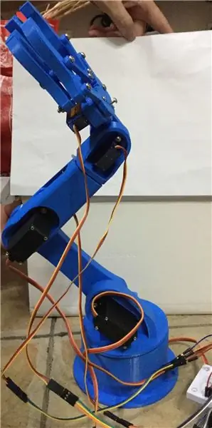 Rotary Encoder Controlled Robot Arm