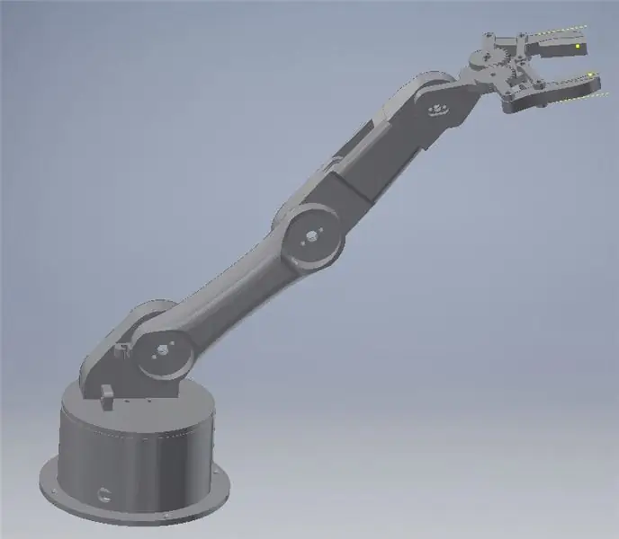 Rotary Encoder Controlled Robot Arm