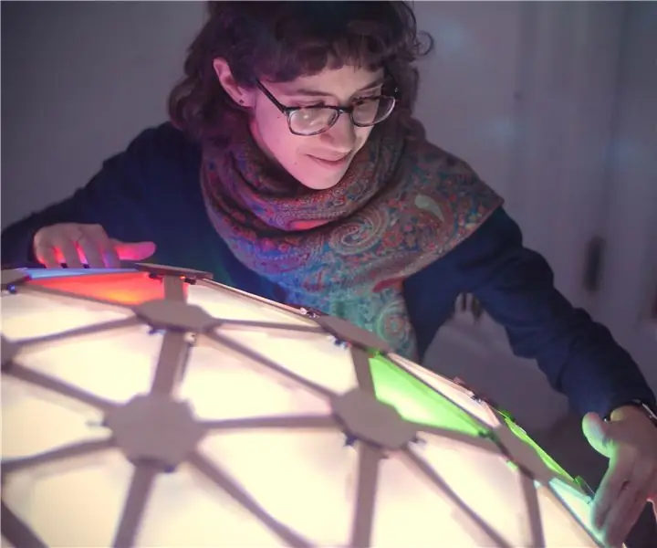 Interactive Geodesic LED Dome: 15 ขั้นตอน (พร้อมรูปภาพ)