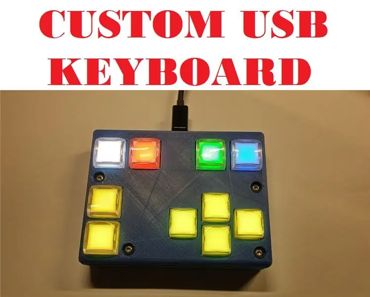 Universal USB -tastatur med RGB -switche