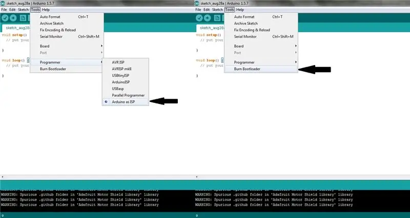 Burning the Bootloader