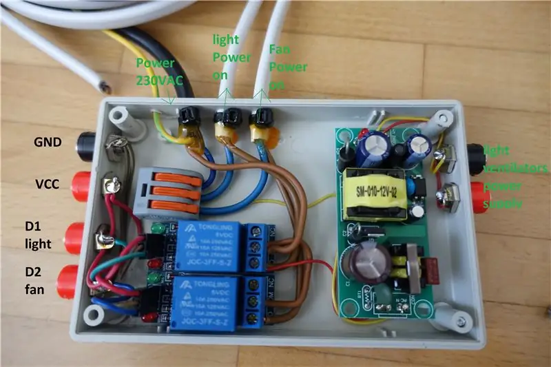 Modul 2: Relais və Enerji təchizatı qutusu