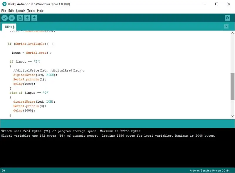 Arduino কোড