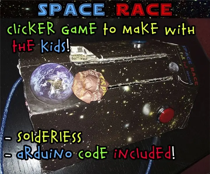 Space Race: Simpelt Arduino Clicker -spil at lave med børnene: 7 trin