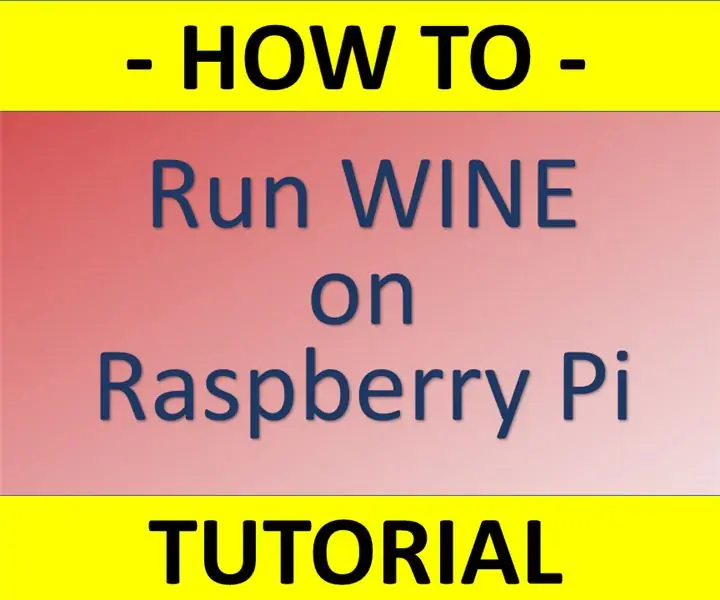 Hvordan sette opp vin på Raspberry Pi: 8 trinn